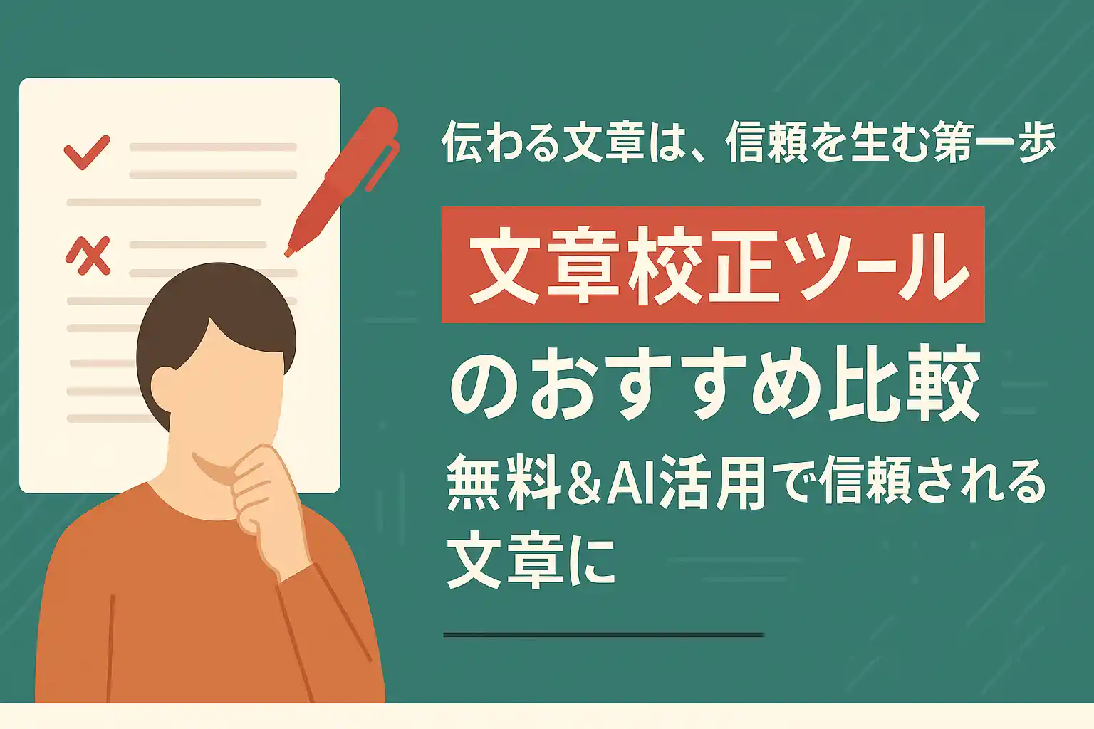 文章校正ツールのおすすめ比較