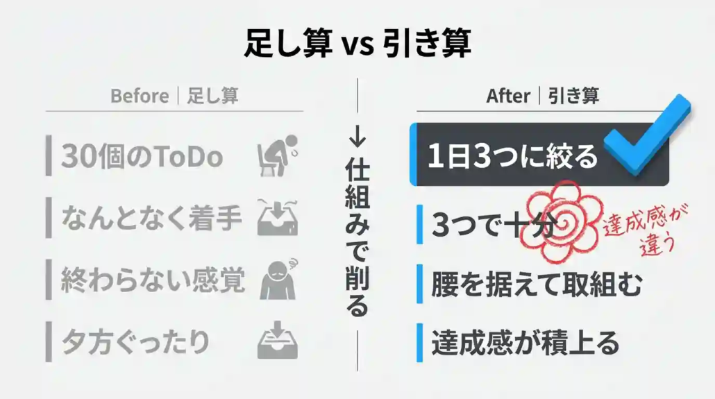 足し算 vs 引き算