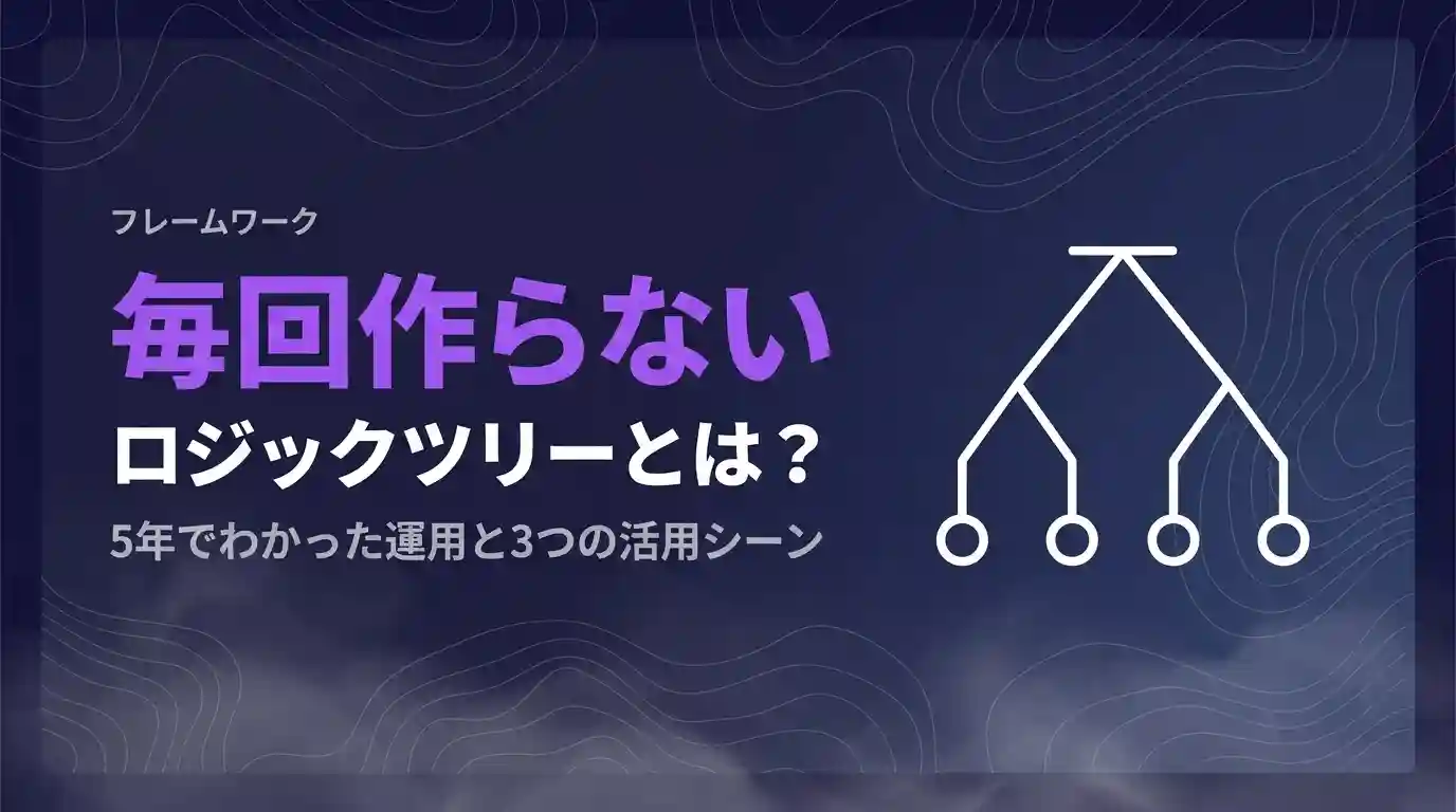 ロジックツリー毎回作らない
