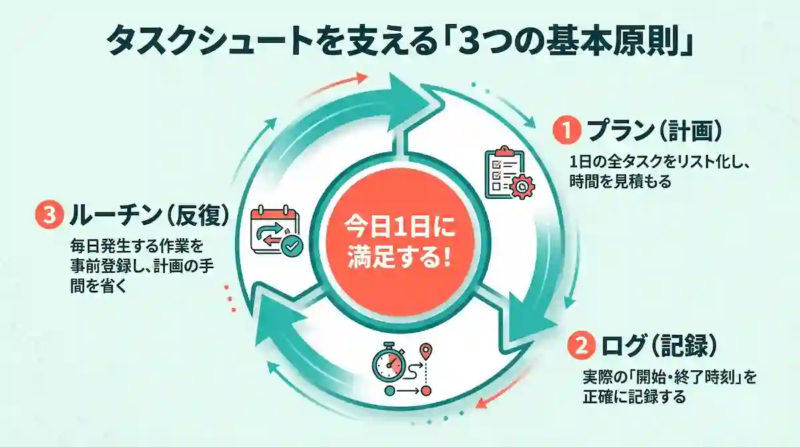 タスクシュートを支える3つの基本