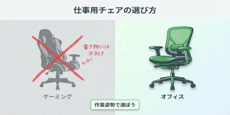 仕事用のイスの選び方