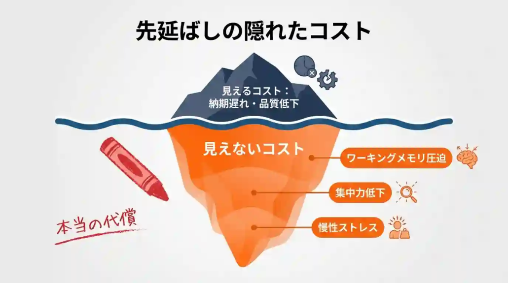 先延ばしの隠れたコスト