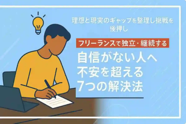 フリーランス独立・自身がない人へ不安を超える7つの解決法