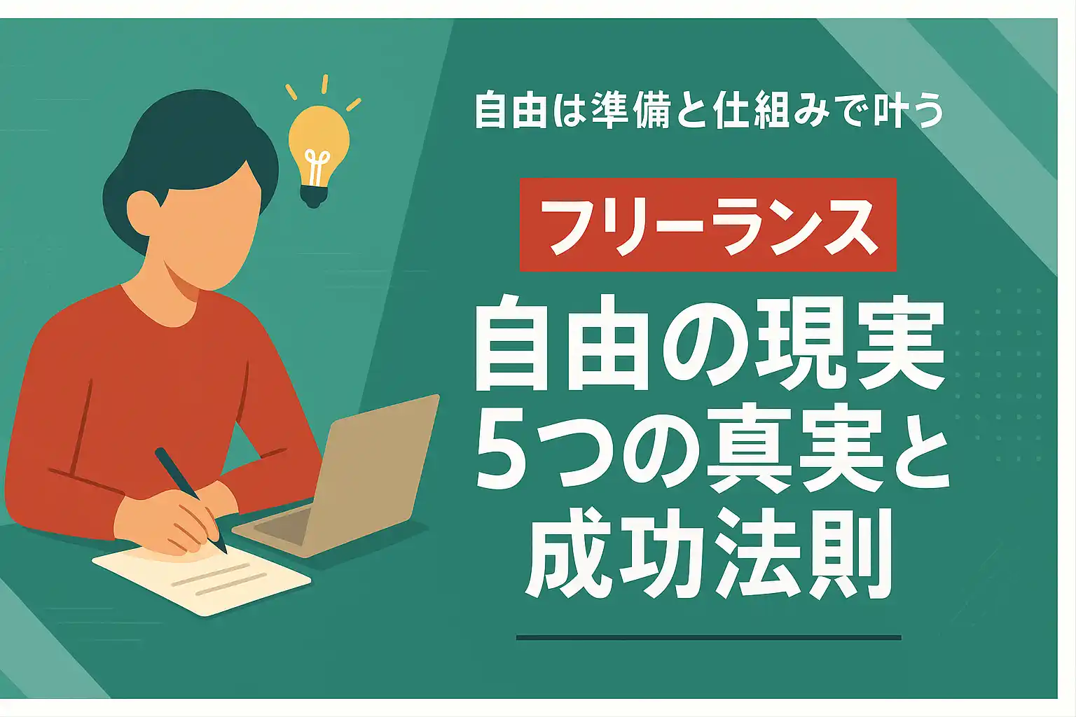フリーランス自由の現実5つの真実と成功法則