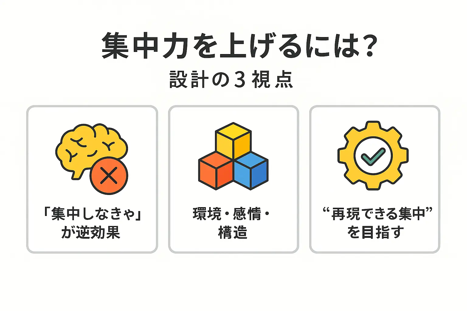 集中力を上げるには