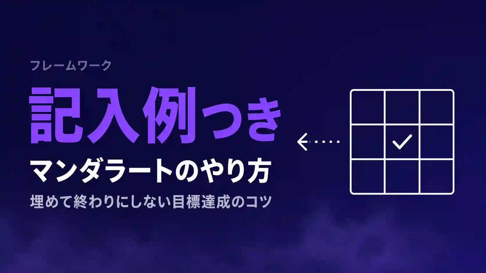 マンダラートのやり方と記入例|埋めて終わりにしない目標達成のコツ マンダラートのやり方と記入例|埋めて終わりにしない目標達成のコツ