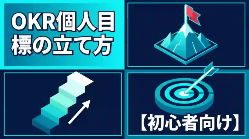 OKR個人目標の立て方｜続けるコツと具体例で解説【初心者向け】