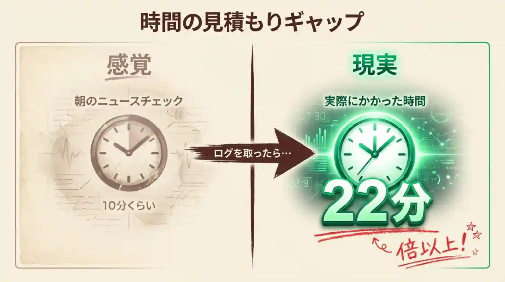 時間の見積もりギャップ
