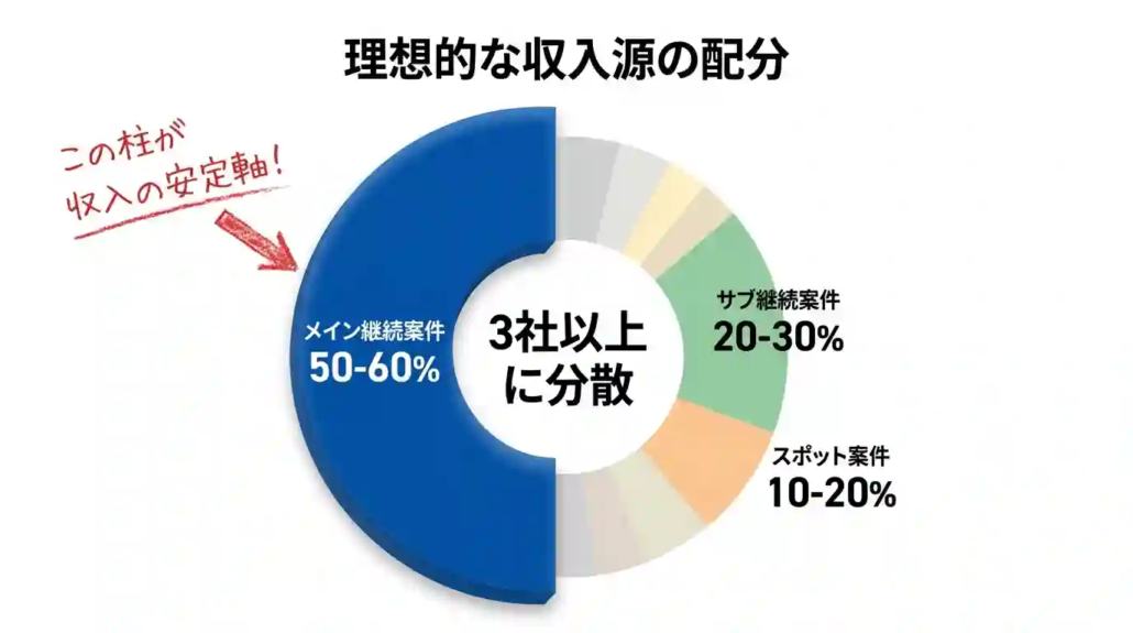 理想的な収入源の配分