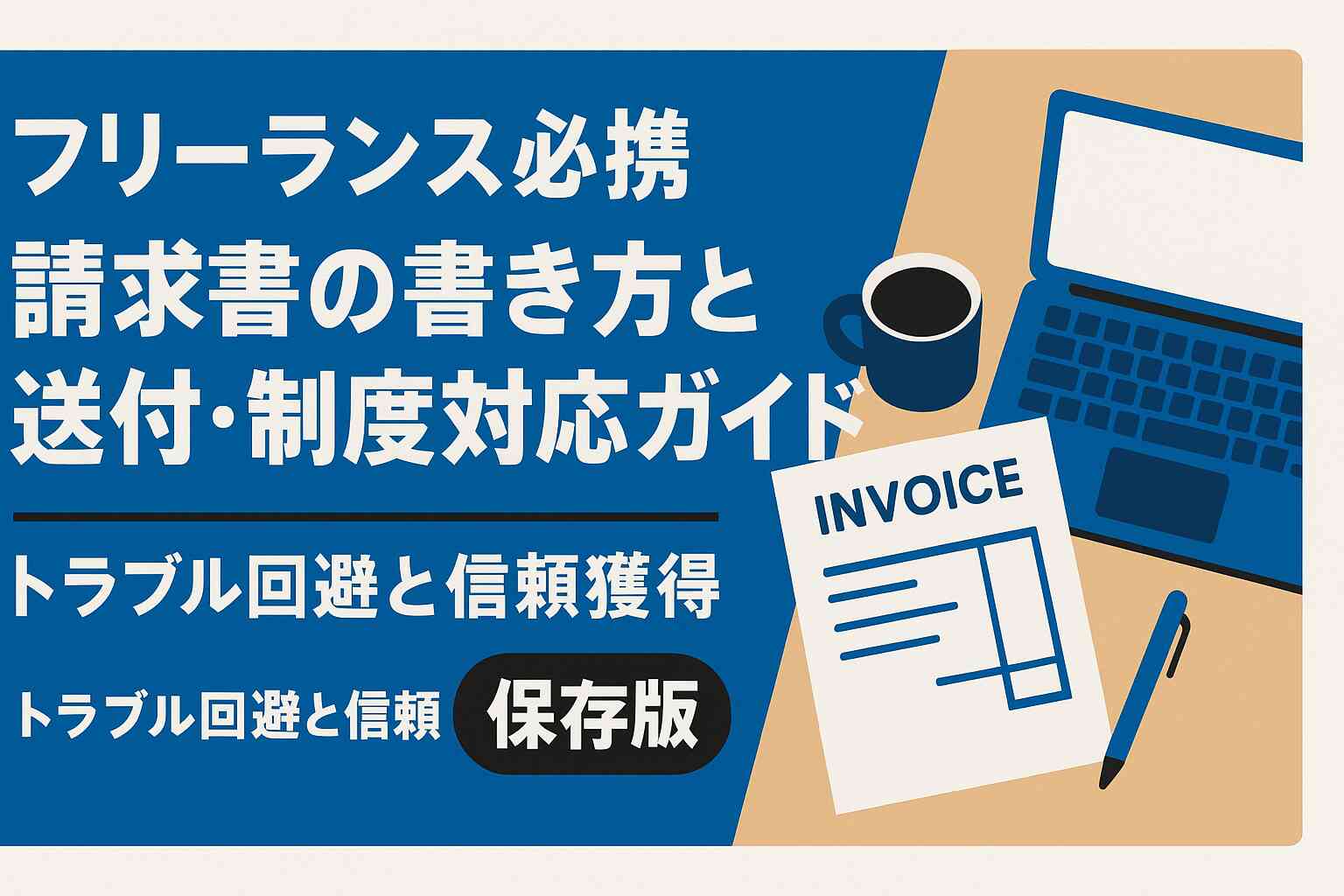 フリーランス請求書の書き方と送付・インボイス対応ガイド【保存版】