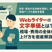 Webライターの文字単価とは？
