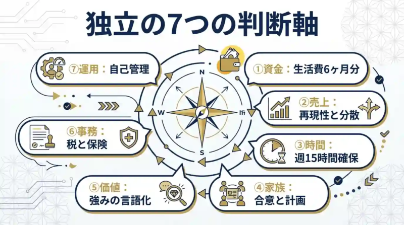 独立の7つの判断軸