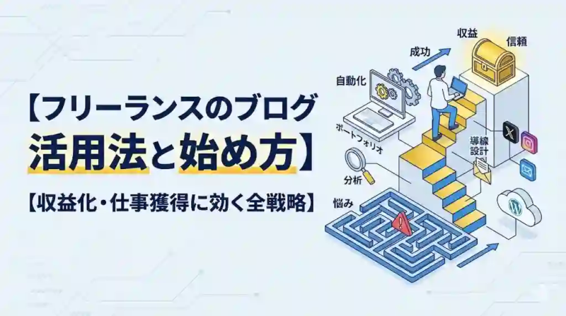 フリーランスのブログ活用法と始め方 フリーランスのブログ活用法と始め方