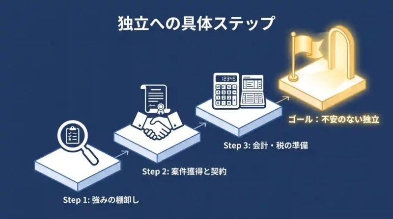 独立への具体的ステップ