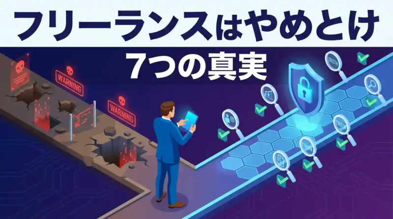 フリーランスはやめとけ7つの真実