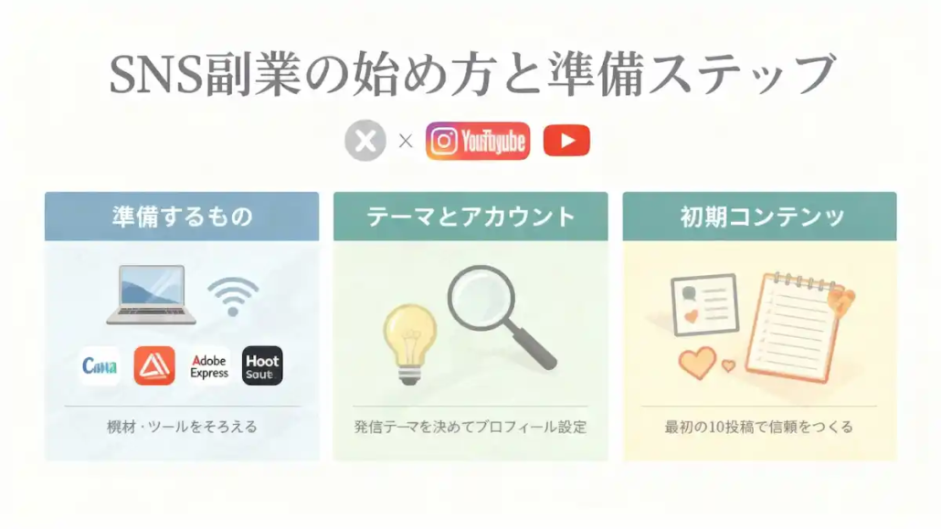 ダウンロード (3) SNS副業の始め方3ステップ
