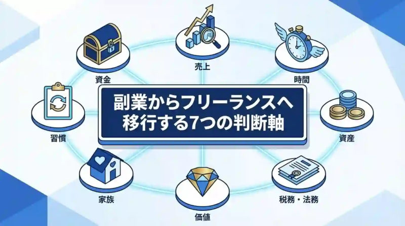 副業からフリーランスへ移行する7つの判断軸