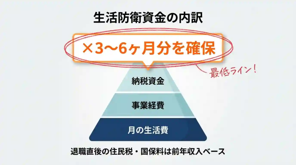 生活防衛資金の内訳