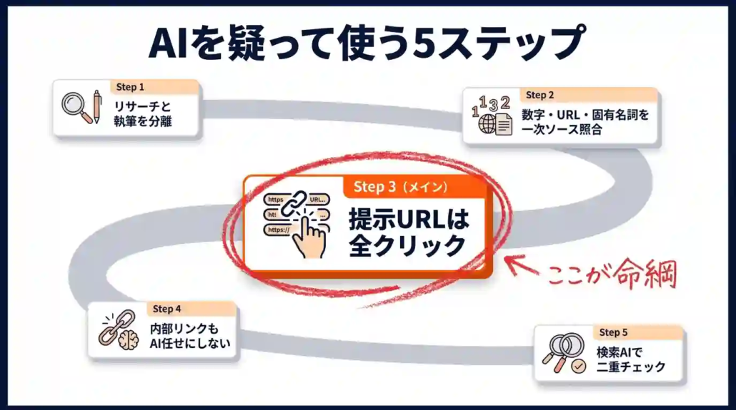 AIを疑って使う5ステップ