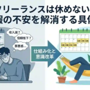 フリーランスは休めない？休暇の不安を解消する具体策